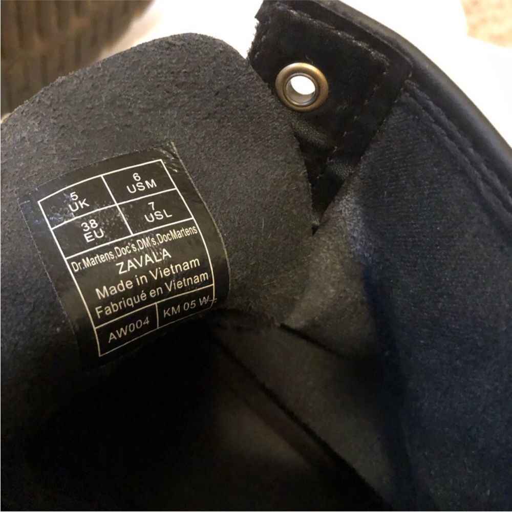 Dr. Martens Zavala Leather Combat Boots - Picture 8 of 8